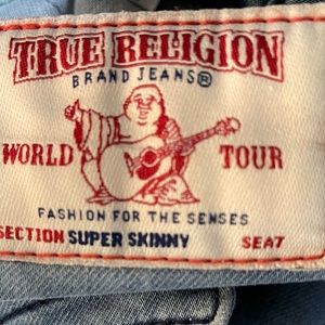 True religión super skinny jeans world tour